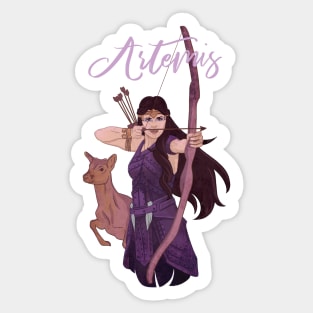 Artemis Goddess of the Hunt Sticker